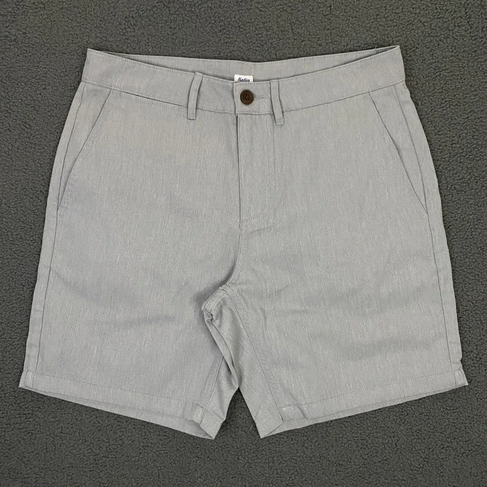 Katin Cove Short Mens size 31 Slim Fit Light Gray Chino Beach‎ Surf Skate NWOT